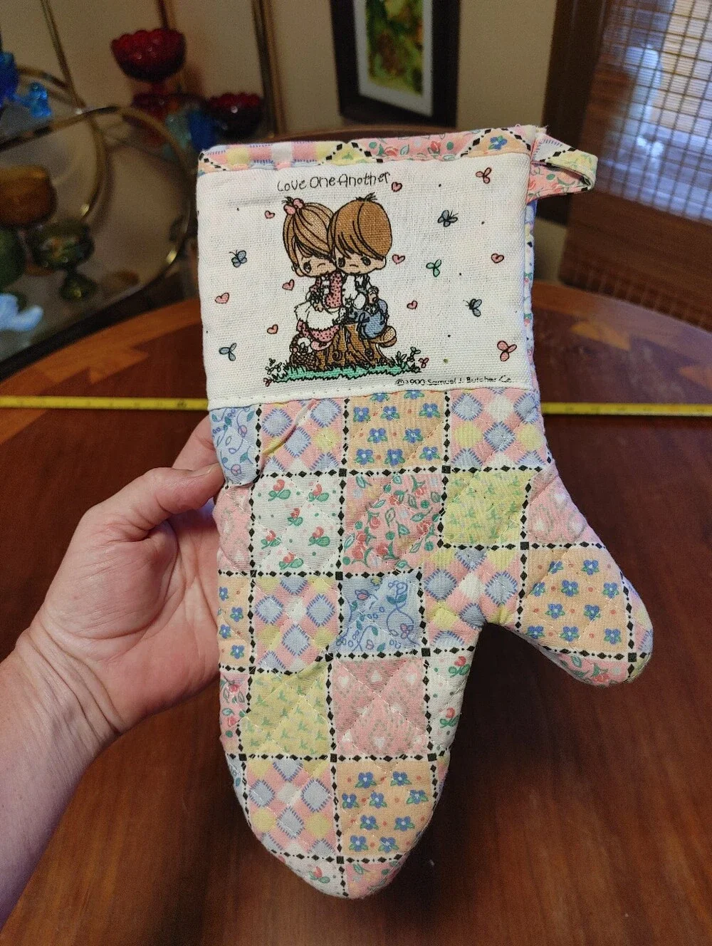 Vintage 1990 Precious Moments Oven Mitt NOS Never Used